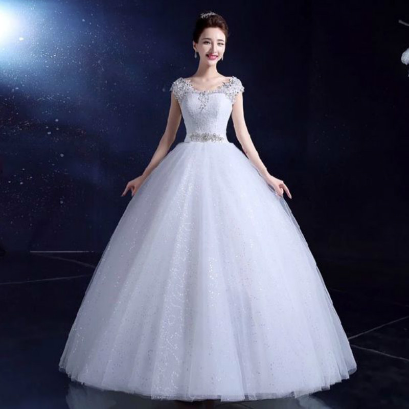 Lulu Bridal Fast Vestido De Noiva Ball Gown Wedding Dress 2016 Bridal Dresses Size 2 4 6 8 10 12